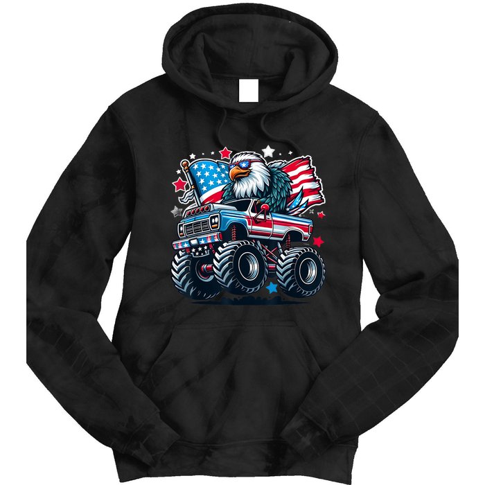 4th Of July American Flag Eagle Usa Tie Dye Hoodie