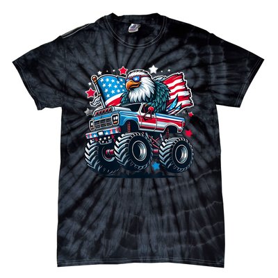 4th Of July American Flag Eagle Usa Tie-Dye T-Shirt