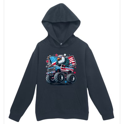 4th Of July American Flag Eagle Usa Urban Pullover Hoodie