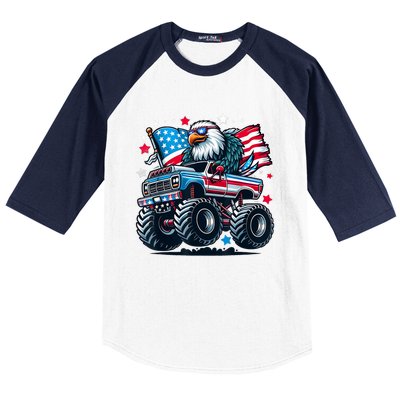 4th Of July American Flag Eagle Usa Baseball Sleeve Shirt