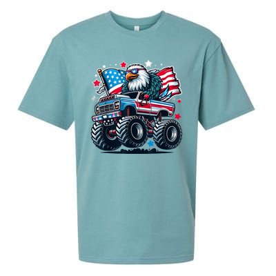 4th Of July American Flag Eagle Usa Sueded Cloud Jersey T-Shirt