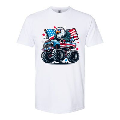 4th Of July American Flag Eagle Usa Softstyle CVC T-Shirt