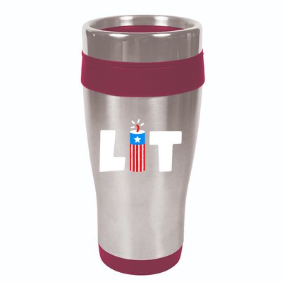 4th Of July Kids Boys Men Freedom USA Patriotic Vintage 16oz Travel Tumbler