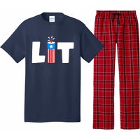 4th Of July Kids Boys Men Freedom USA Patriotic Vintage Pajama Set