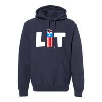 4th Of July Kids Boys Men Freedom USA Patriotic Vintage Premium Hoodie