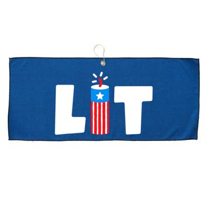 4th Of July Kids Boys Men Freedom USA Patriotic Vintage Large Microfiber Waffle Golf Towel