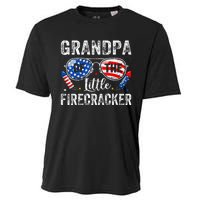 4th Of July Birthday Grandpa Of The Little Firecracker Cooling Performance Crew T-Shirt