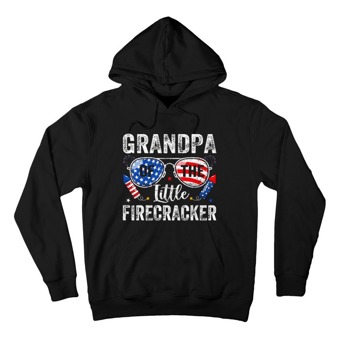 4th Of July Birthday Grandpa Of The Little Firecracker Hoodie