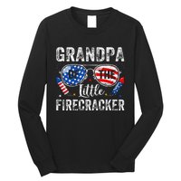 4th Of July Birthday Grandpa Of The Little Firecracker Long Sleeve Shirt