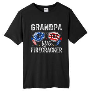 4th Of July Birthday Grandpa Of The Little Firecracker Tall Fusion ChromaSoft Performance T-Shirt