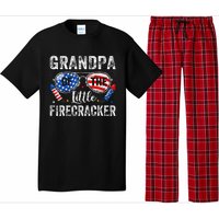 4th Of July Birthday Grandpa Of The Little Firecracker Pajama Set