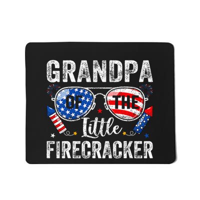4th Of July Birthday Grandpa Of The Little Firecracker Mousepad