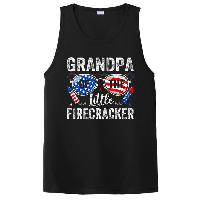 4th Of July Birthday Grandpa Of The Little Firecracker PosiCharge Competitor Tank