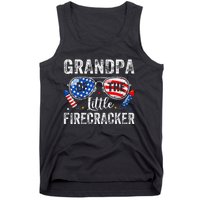 4th Of July Birthday Grandpa Of The Little Firecracker Tank Top