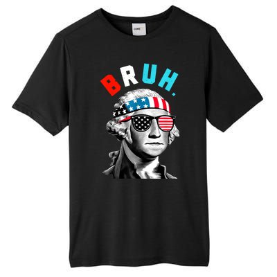 4th Of July 2024 George Washington Bruh Tall Fusion ChromaSoft Performance T-Shirt