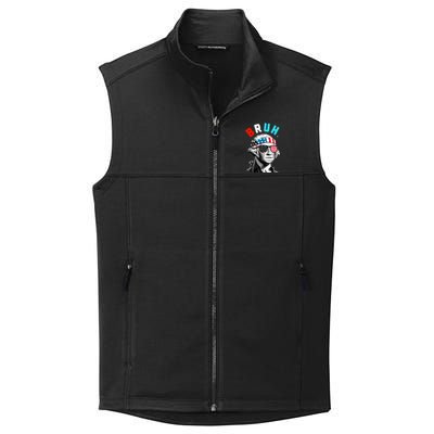 4th Of July 2024 George Washington Bruh Collective Smooth Fleece Vest