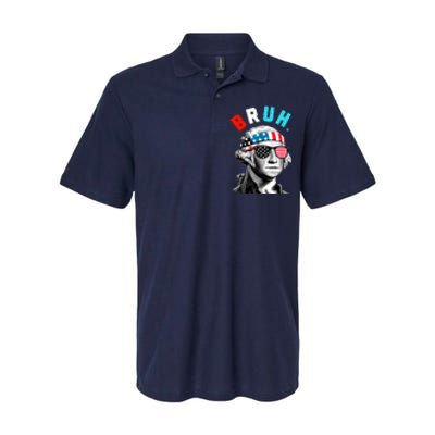 4th Of July 2024 George Washington Bruh Softstyle Adult Sport Polo