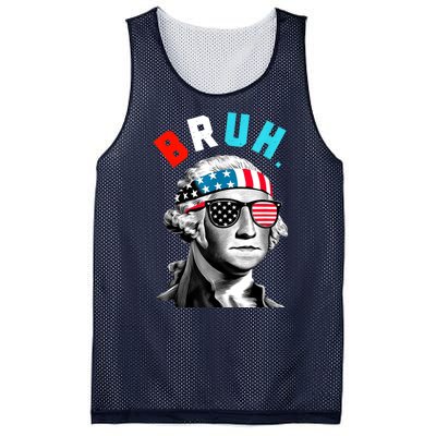 4th Of July 2024 George Washington Bruh Mesh Reversible Basketball Jersey Tank