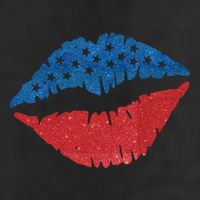 4th Of July Lips Holiday 7 Panel Mesh Trucker Snapback Hat