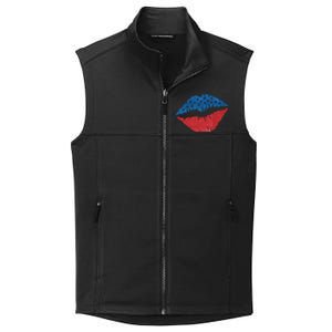 4th Of July Lips Holiday Collective Smooth Fleece Vest