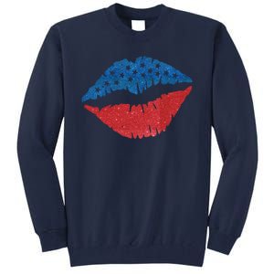 4th Of July Lips Holiday Tall Sweatshirt