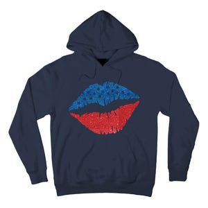 4th Of July Lips Holiday Tall Hoodie