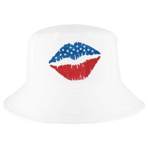 4th Of July Lips Holiday Cool Comfort Performance Bucket Hat