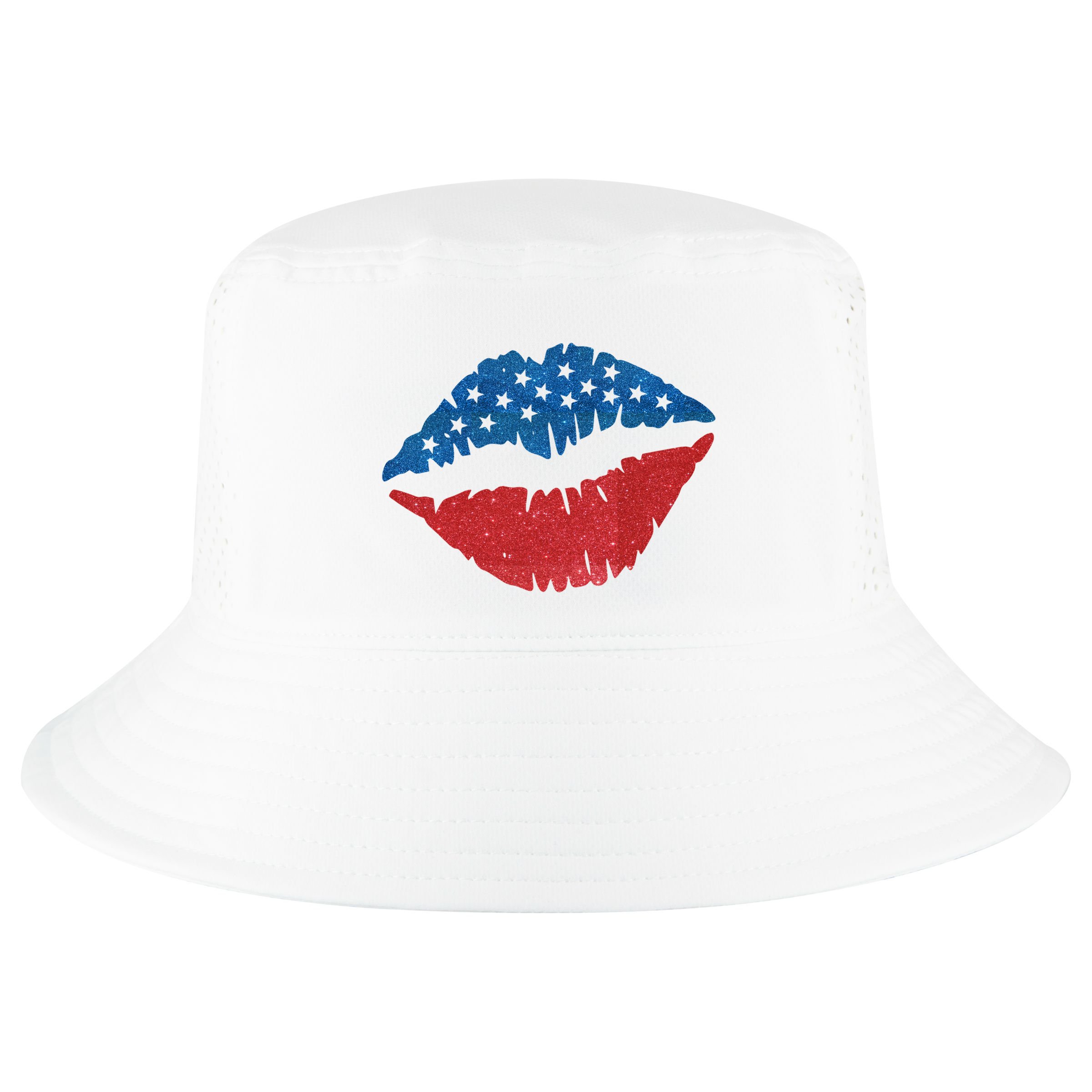 4th Of July Lips Holiday Cool Comfort Performance Bucket Hat