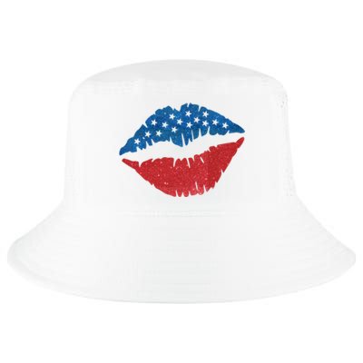 4th Of July Lips Holiday Cool Comfort Performance Bucket Hat