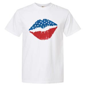 4th Of July Lips Holiday Garment-Dyed Heavyweight T-Shirt