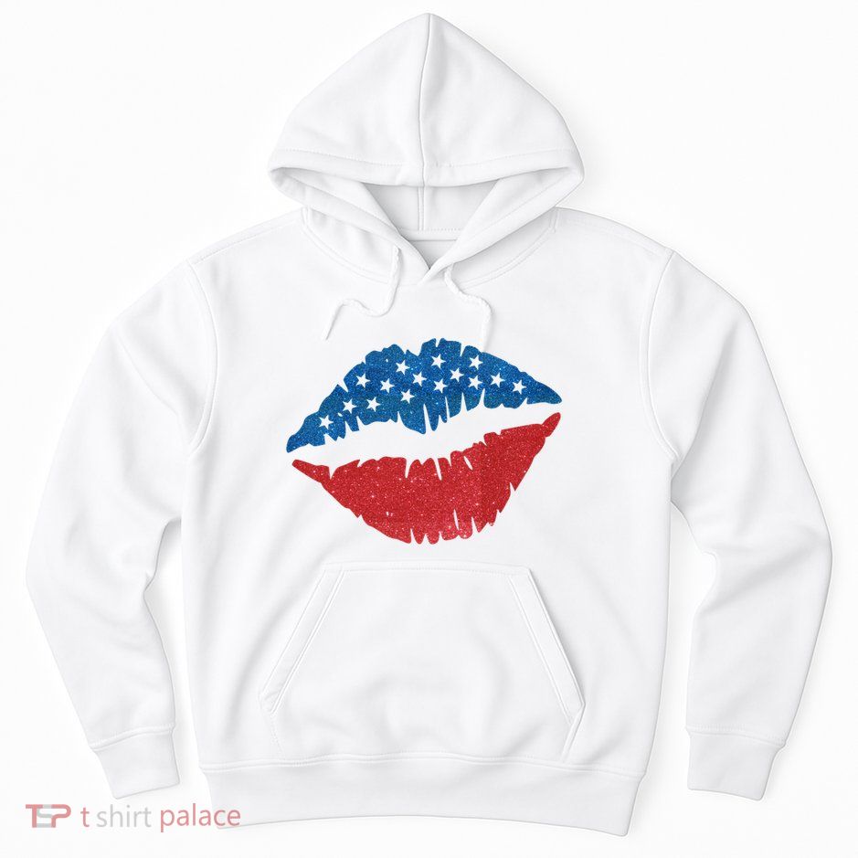 4th Of July Lips Holiday Hoodie