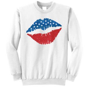 4th Of July Lips Holiday Sweatshirt