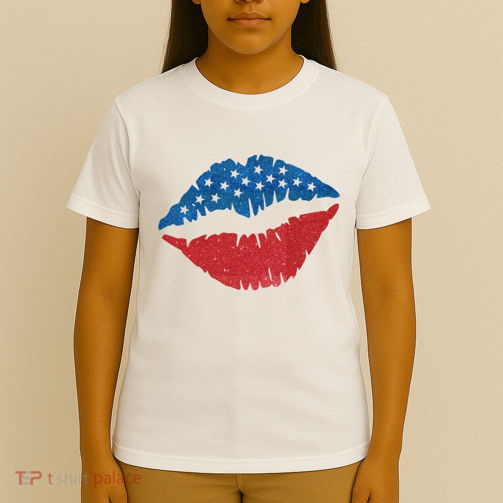 4th Of July Lips Holiday T-Shirt
