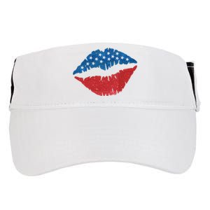 4th Of July Lips Holiday Adult Drive Performance Visor