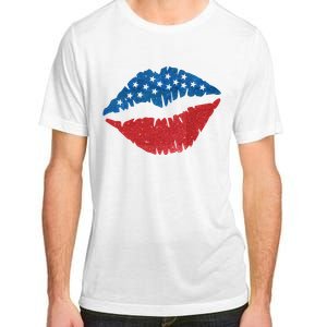 4th Of July Lips Holiday Adult ChromaSoft Performance T-Shirt