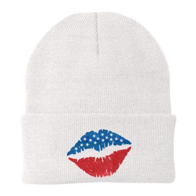 4th Of July Lips Holiday Beanie