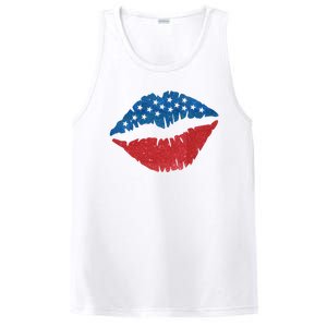 4th Of July Lips Holiday PosiCharge Competitor Tank