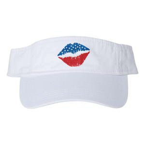 4th Of July Lips Holiday Valucap Bio-Washed Visor