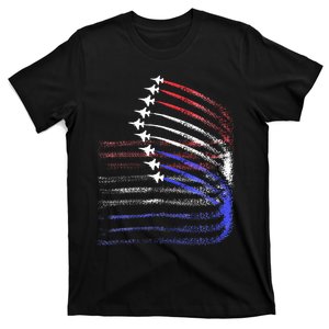 4th Of July Jet American Flag Patriotic Usa T-Shirt