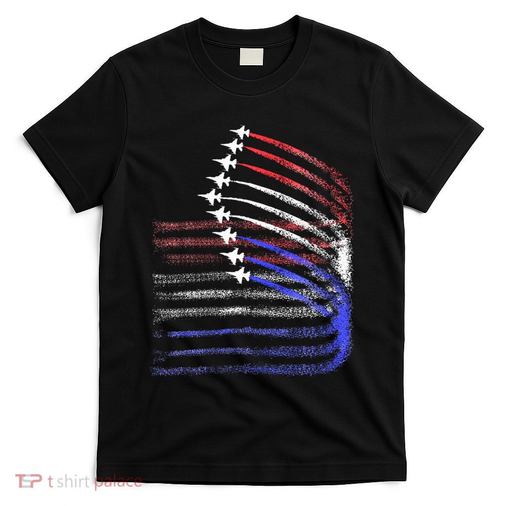4th Of July Jet American Flag Patriotic Usa T-Shirt