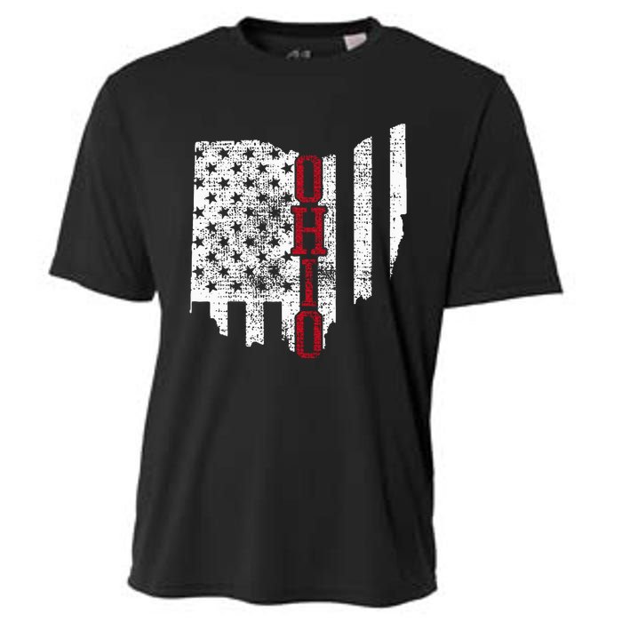 4th Of July Ohio Usa Us Flag States Vintage Cooling Performance Crew T-Shirt