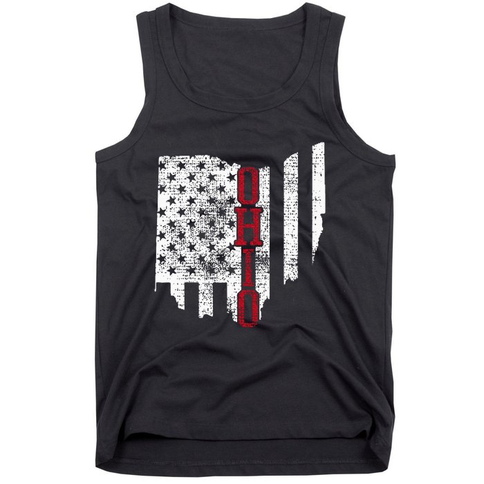 4th Of July Ohio Usa Us Flag States Vintage Tank Top