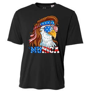 4th Of July Bald Eagle Mullet Murica Usa Usa Merica Cooling Performance Crew T-Shirt