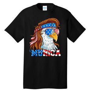 4th Of July Bald Eagle Mullet Murica Usa Usa Merica Tall T-Shirt