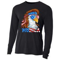 4th Of July Bald Eagle Mullet Murica Usa Usa Merica Cooling Performance Long Sleeve Crew