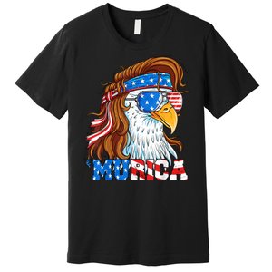 4th Of July Bald Eagle Mullet Murica Usa Usa Merica Premium T-Shirt