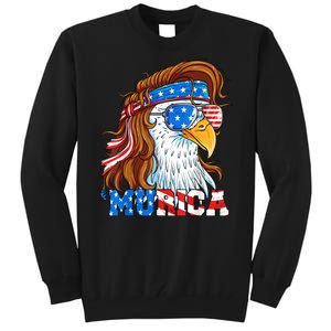 4th Of July Bald Eagle Mullet Murica Usa Usa Merica Tall Sweatshirt