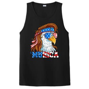 4th Of July Bald Eagle Mullet Murica Usa Usa Merica PosiCharge Competitor Tank