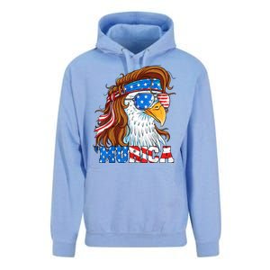 4th Of July Bald Eagle Mullet Murica Usa Usa Merica Unisex Surf Hoodie