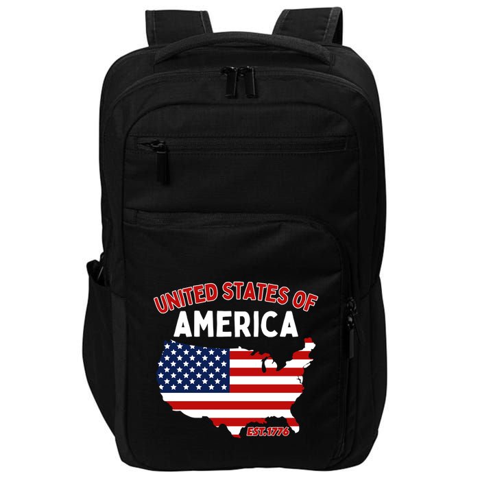 4th Of July United States Of America Est. 1776 Impact Tech Backpack